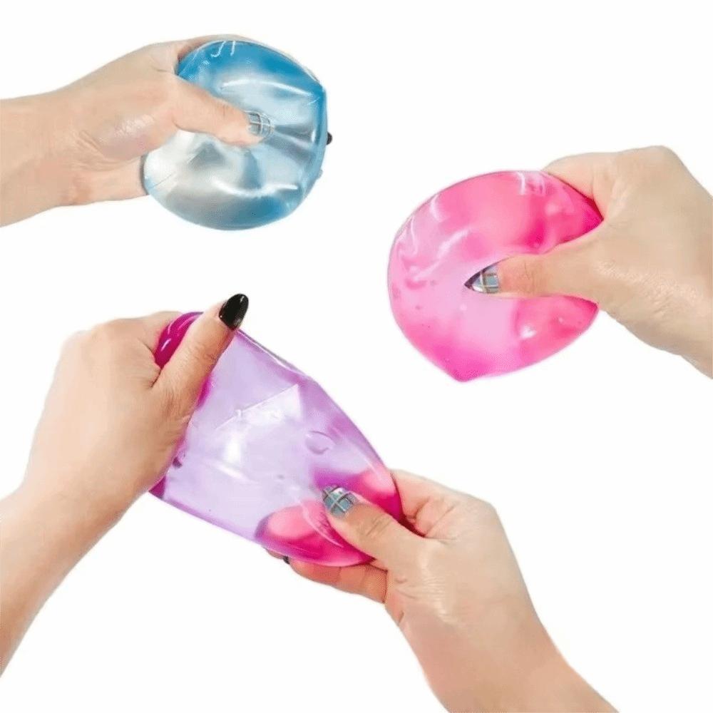 Non-Toxic Ice Cube Fidget Toy Soft Resilient Ice Cube Sensory Toy Cool Squeeze Cube Toy  Kids