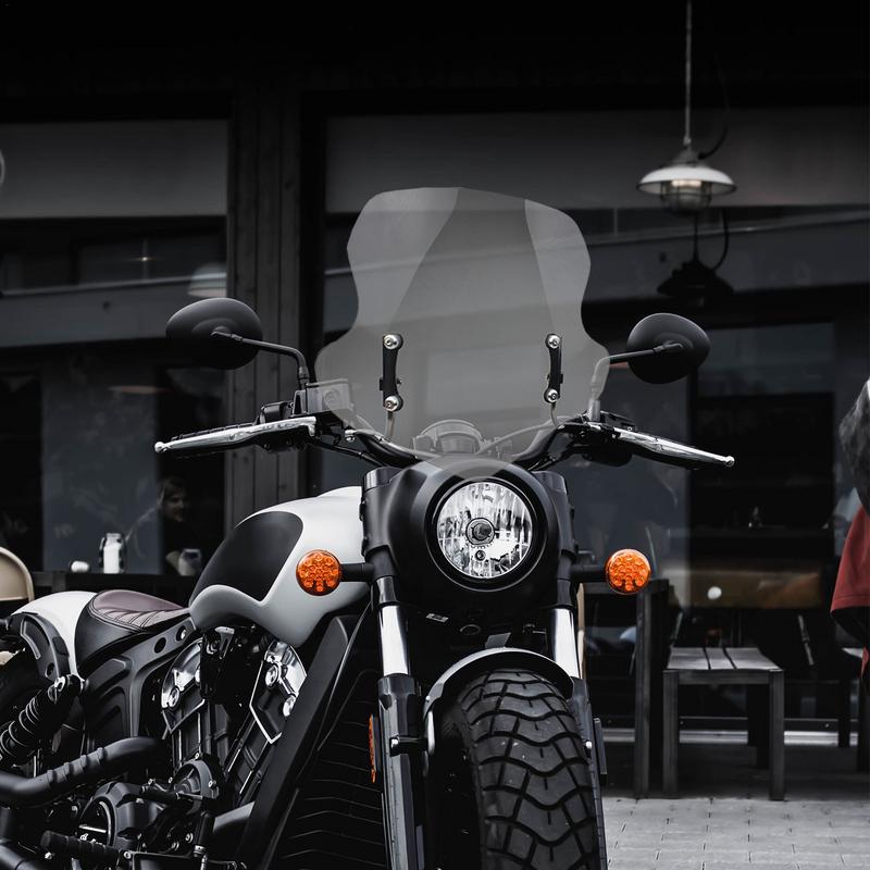 Scooter Vindavvisare Snygg Motorcykel Vindruta Akryl Förtjockad Motorcykel Vindruta Motorcykel Modifieringstillbehör