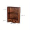 1pc 2/9 Squares Vintage Wooden Dividers Organizer with 2 Drawers,Makeup&perfume&dolls Display Container Cabinet.