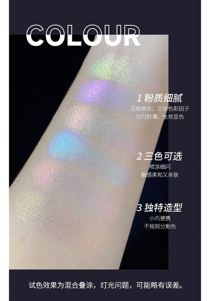 Aurora Iridescent Highlighter Powder Portable Eye Shadow Palette For Women Students
