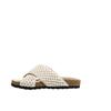 Leather Cross-strap Woven Cool Slippers Women's Summer Wear Retro New Thick-soled Beach Slippers