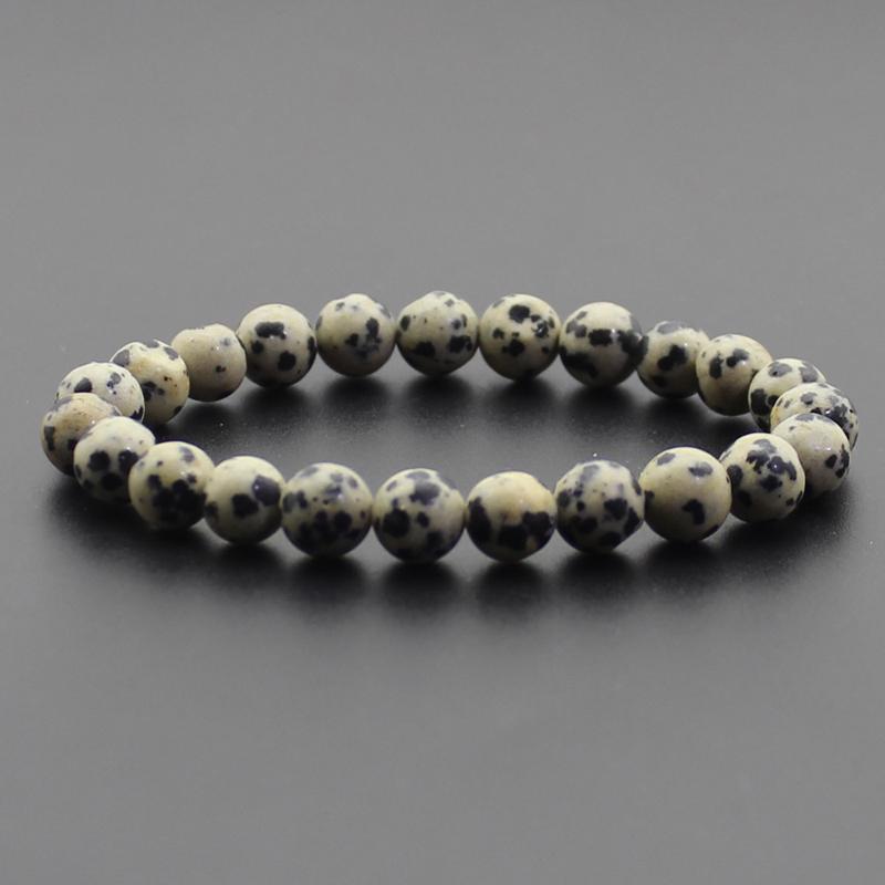 Beaded Bracelet 8mm Natural Stone Beads Black Onyx Lava Tiger Eye Agate Quartz Healing Energy For Women Men Yoga Chakra Jewelry