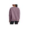 Under Armour Solid Color Letter Print Crew Neck Long Sleeve Sweatshirt Women Sweatshirt Purple 1379475-500