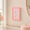 Cream Style Light Switch Cover Piping Texture Wall Plate Cover Decorative Wall Plate  Bedroom Decor