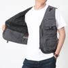 Men's Casual Multi-Pocket Mesh Vest for Fishing & Photography - Sleeveless Outdoor Spring/Autumn