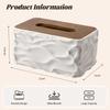 Tissue Box With Wooden Lid Table Napkin Holder Tissue Case Container Storage INS Home Decor Car Desktop Tissue Box Holder 1PC