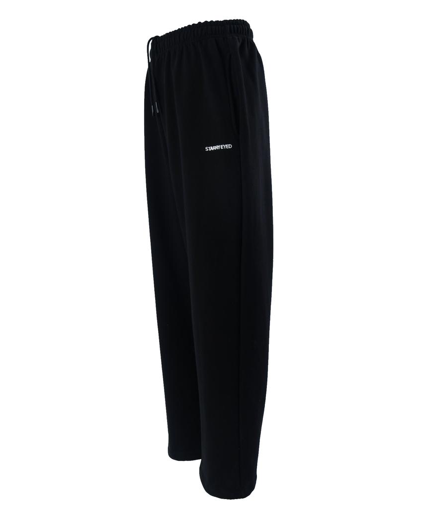 STARRYEYED Logo Wide Training Pants (Black)