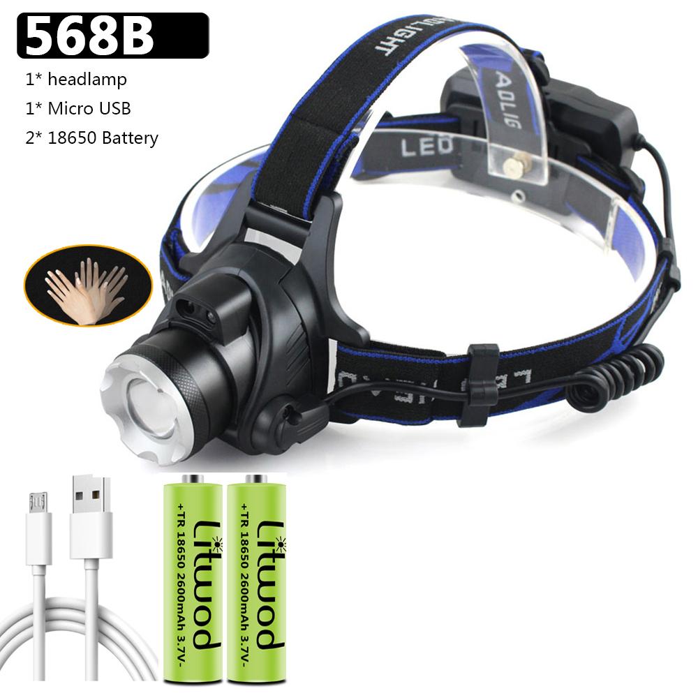 Led Headlamp XHP100 9-core Zoomable Head Flashlight Lamp Torch Usb Rechargeable Headlights Lantern Waterproof for Bike