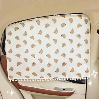 Car Window Shades Track Sliding Auto Window Curtains Heat Insulation Car Sunshade Side Curtains For Sedan Truck SUV Pickup
