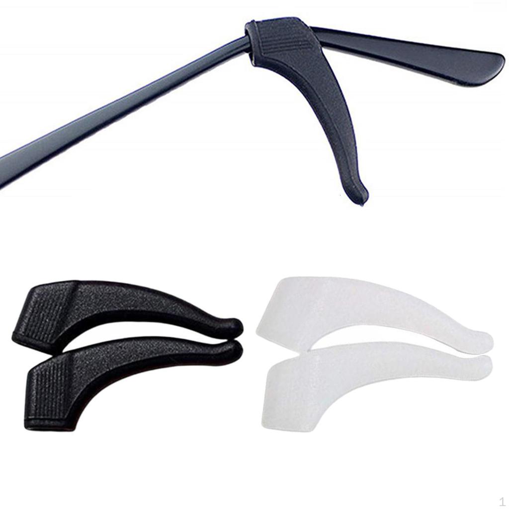 Anti-Slip Glasses Earhook Lightweight White , Black