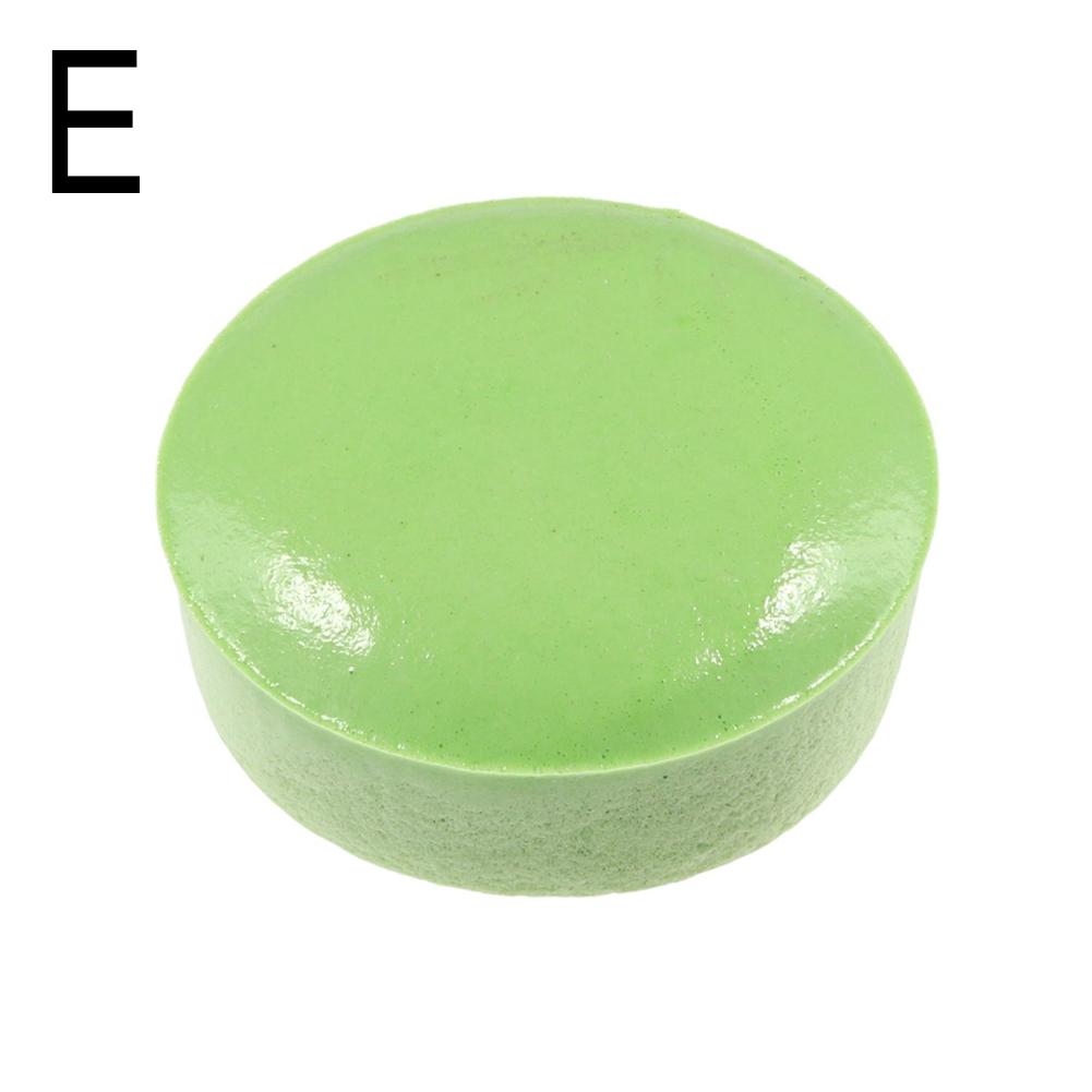 

Color Cake Slow Rebound Pinch Decompression Vent Toy Bread Stress Relief Toy Mini Slow Rising Vent Creative Gift зелений