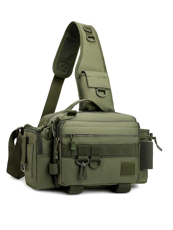 Multifunctional Large Capacity Fishing Rod & Tackle Bag: Waist, Backpack, Crossbody, and Holder