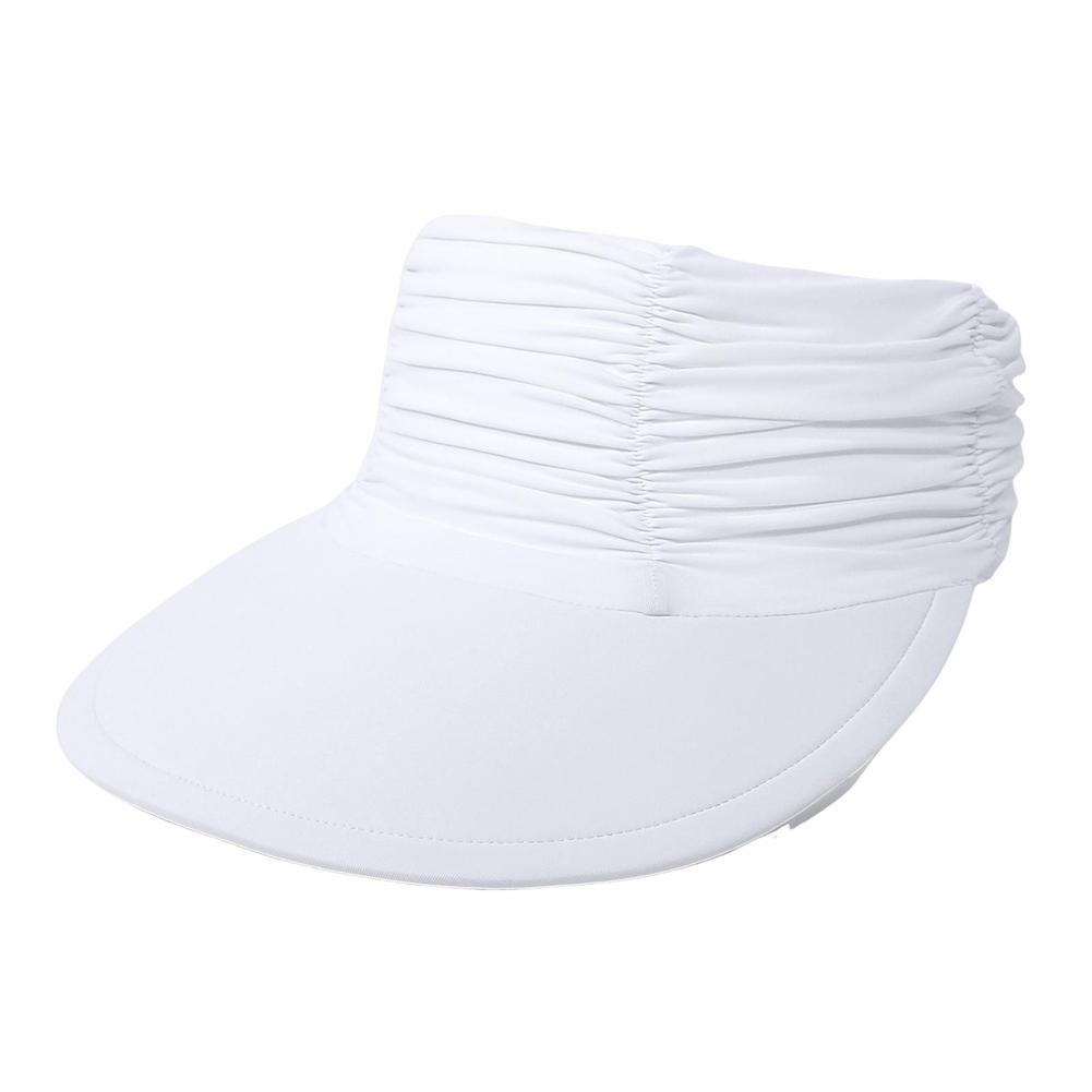 Womens Sun Visor Hat Wide Brim Cool Adjustable Sun Visors Caps Summer Beach Sun Protection Hats
