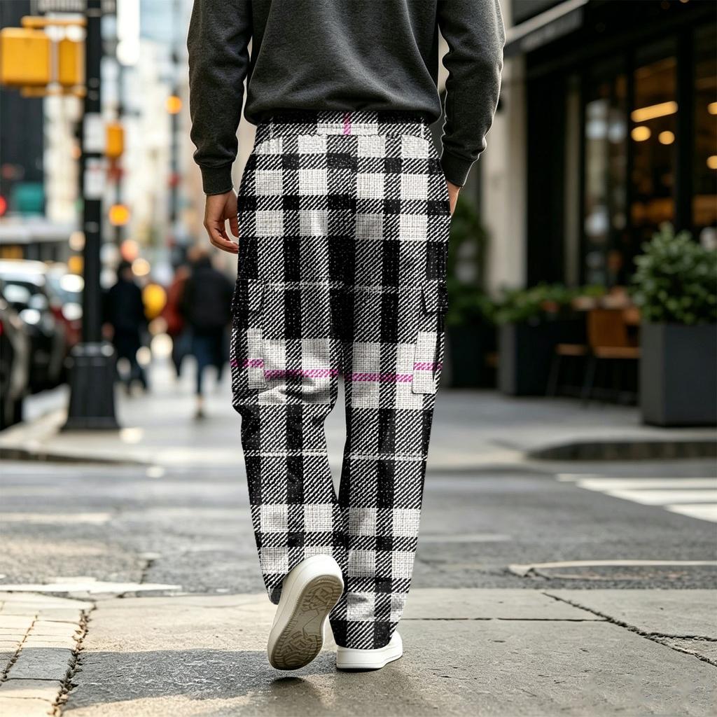 Men's Casual Straight Leg Drawstring Sweatpants for Everyday Wear and Commuting