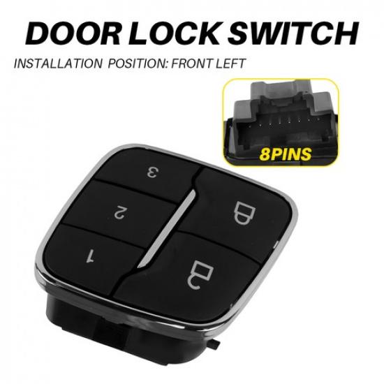 For 2011-24 FORD Driver Door Power Seat Adjust Switch BB5Z14776AA Control Lock K