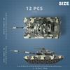 Simulation Tank Toy T-90 Fighter Tank Model Modern Military 1:48 Scale DIY Model ABS Plastic Assembly Ornament Gift