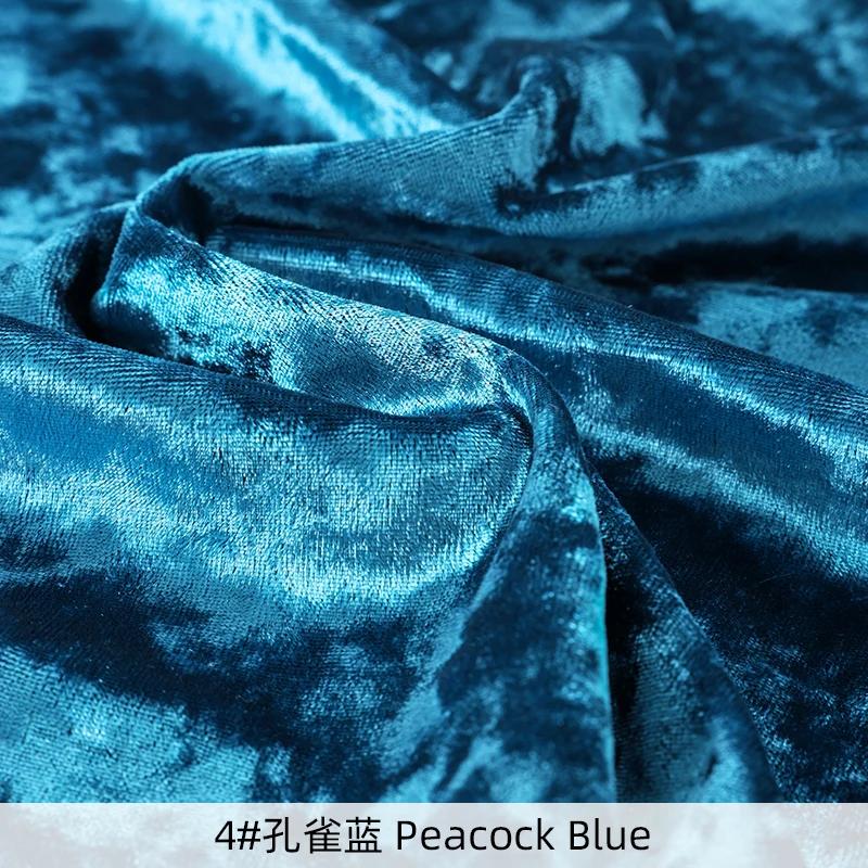 0.5/1/2/3 Yard Soft Elastic Diamond Velvet Fabric For Women's Evening Dresses, Party Decorative Sofa Covers DIY Sewing Fabrics