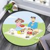 Crayon Shin‑chan2 Round Area Rug,Carpet Rug for Living Room Bedroom Sofa Playroom Decor,Non-slip Floor Mat