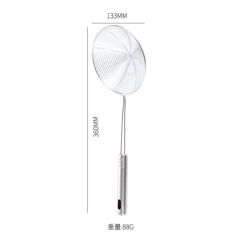 Stal Nierdzewna Durszlak do Smażenia Drobne Sitko Łyżka Cedzakowa do Gotowania, Przygotowywania Jedzenia Filtrowanie Tłuszczu do Makaronu