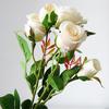 Faux Roses Lifelike Reusable Smooth Beautiful Silk Fake Flower for Kitchen