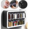 9-Piece Spice Set Self-Adhesive Spice Set with Spoon and Lid Stand