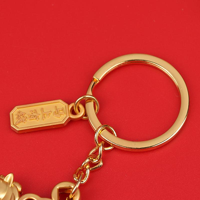 2026 Year Of Chinese Zodiac Horse Lucky Pendant Keychain Zinc Alloy Feng Shui Wealth Key Ring Women Men Bag Pendant