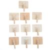20pcs Blackboard Clip Party Props Wooden Clip Photos Peg Portable Memo Clips Ornaments Rectangle for Home Furnishing Decoration