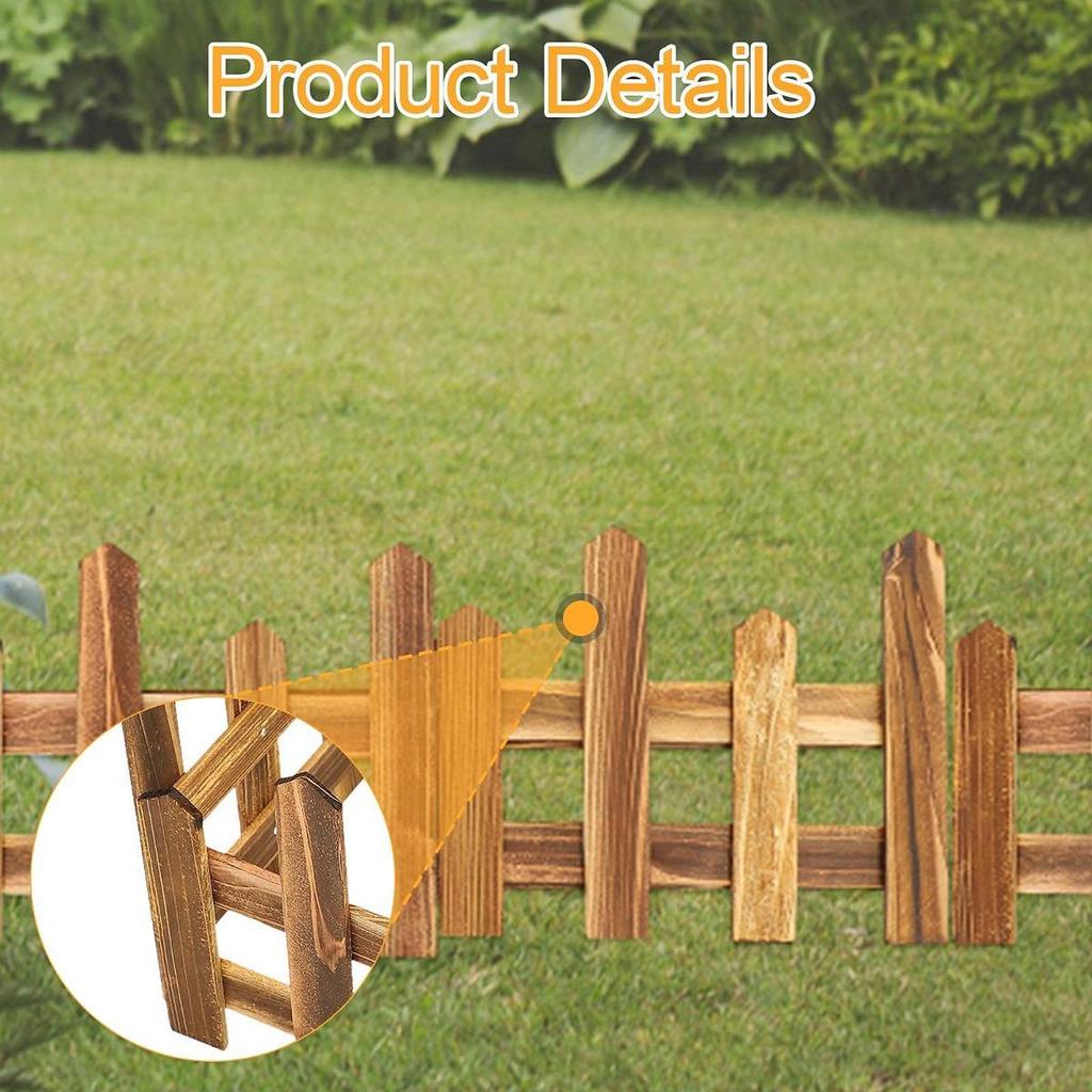 Smooth Finish Picket Fence Panels for Gardens Outdoor Decor for Christmas Tree Barriers Party Use