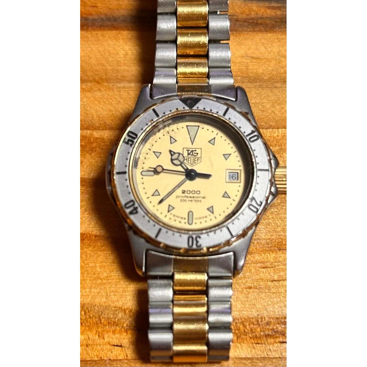 Б/у часы TAG HEUER 2000 Professional 200 метров, комбинированный цвет