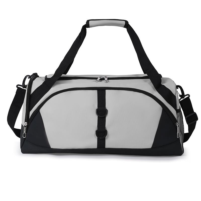 

Большая дорожная сумка для выездов Простая повседневная сумка для хранения с разделением на сухое и мокрое Портативная деловая сумка для поездок серый