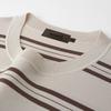 Zhuangji Men's Color Block Stripe Cotton Blend T-Shirt