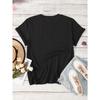 European Size Plus Size, Women's Chic White T-Shirt with Red Heart Print - Casual Crew Neck, Short Sleeve Top, Perfect for Spring & Summer