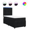 Exclusive House - Slatted Bed Base with Mattress Black 90x190 Cm Velvet