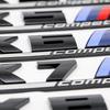 BMW M Logo Auto Karosserie Heckklappe Dekoration Zubehör X4 X5 X6 X1 X2 X3 Competition ABS Aufkleber G01 E84 F39 F10 Emblem Aufkleber
