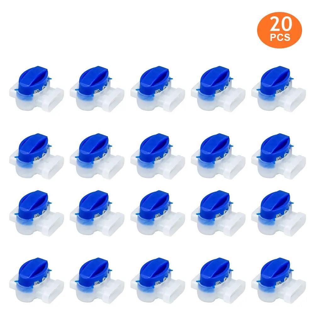 for Gardena/Husqvarna/Worx/Robomow Lawnmower Electric Cable Connectors Waterproof Connecting Clips for Robotic Lawnmower Pack