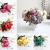 Rose 30cm Silk Peony Artificial Flowers 5 Head Flowers Home Decoration Wedding