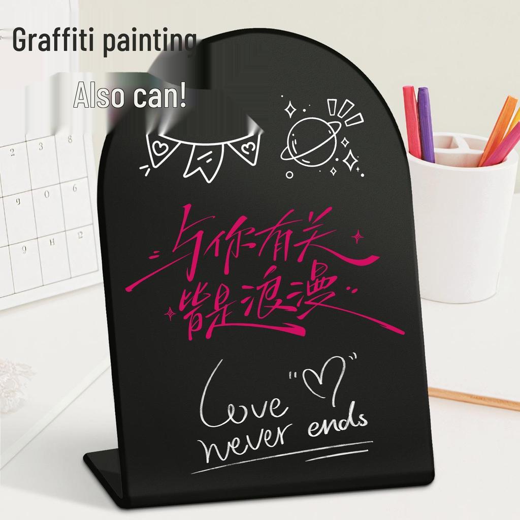 Pionowa, zmywalna tablica magnetyczna: Kreatywne menu i tablica na notatki DIY na stół