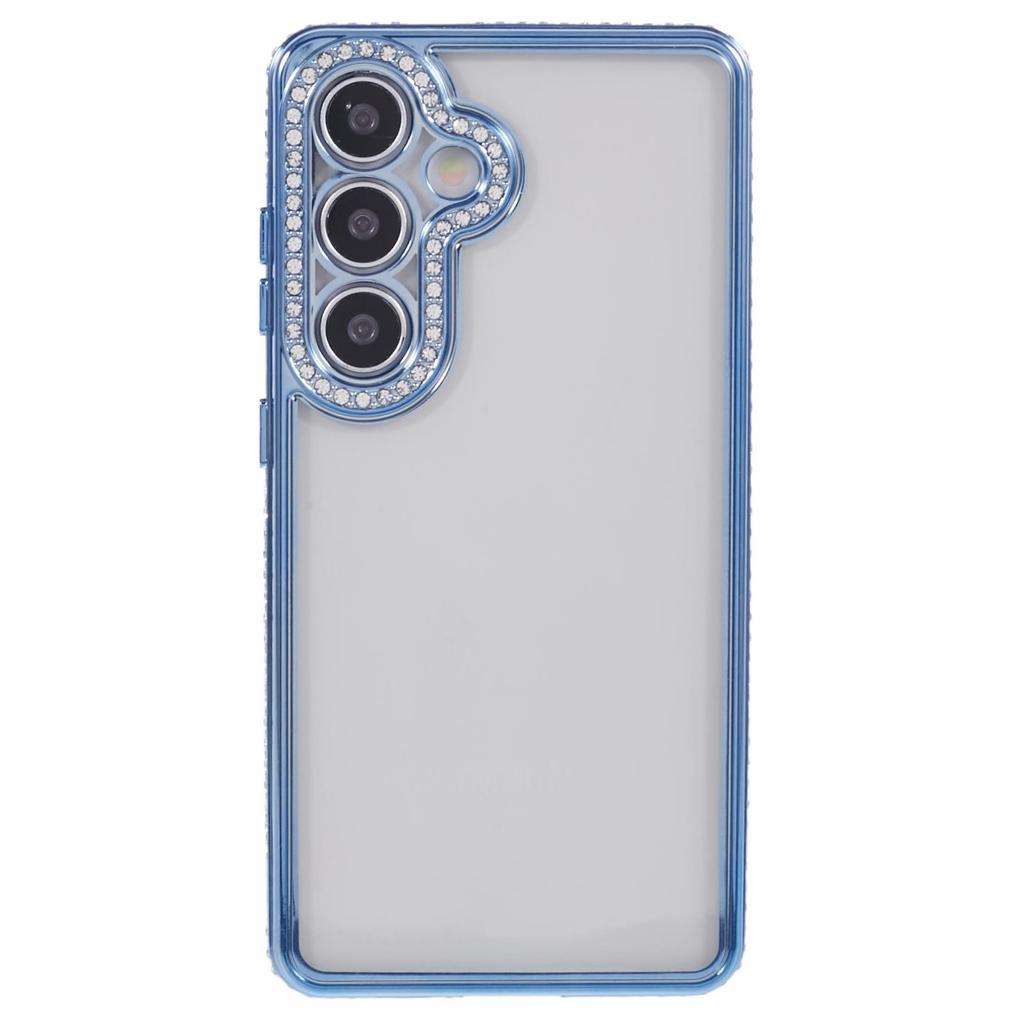 For Samsung Galaxy S24+ Case Soft TPU Phone Cover Bling Rhinestones Decor Phone Shell