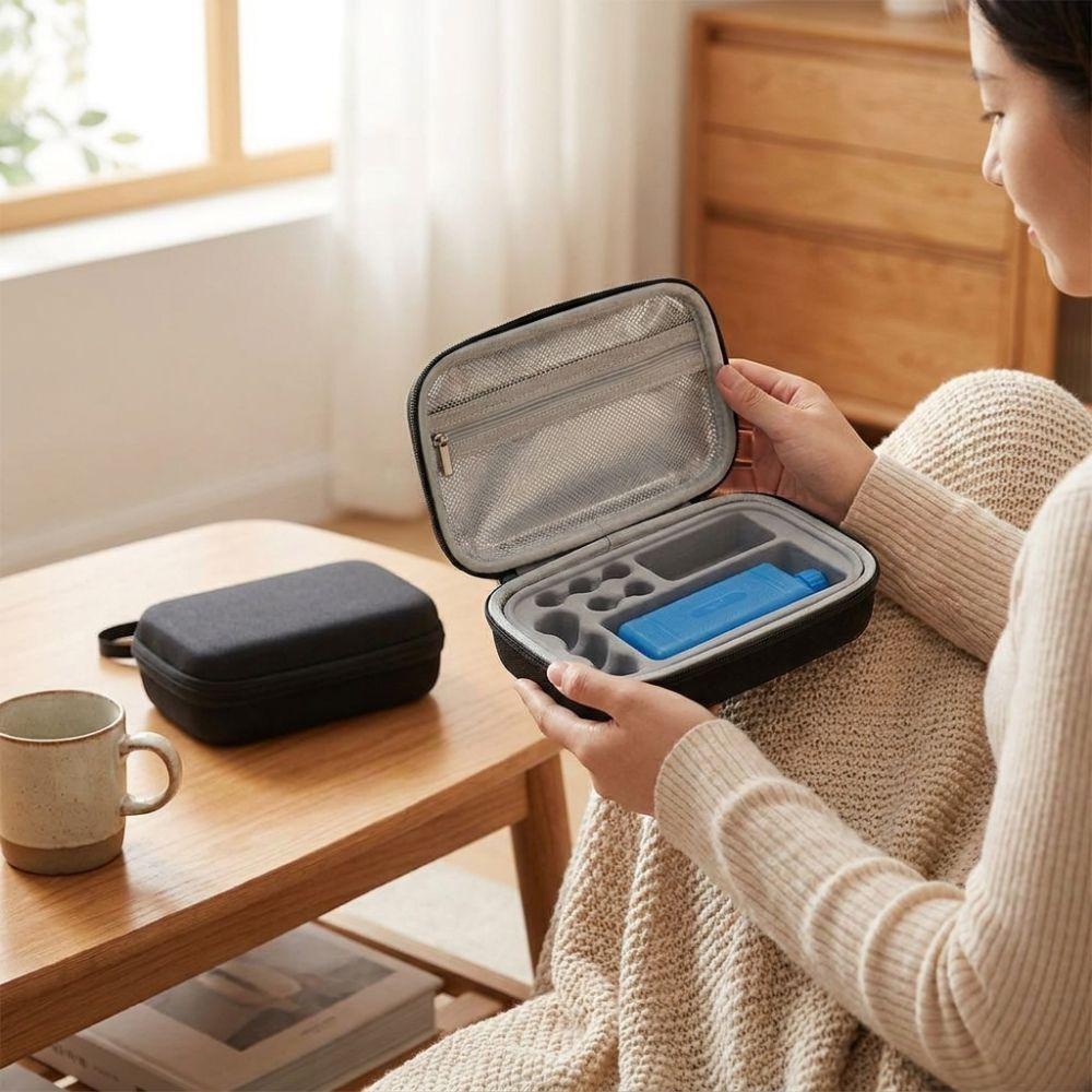 Waterproof Insulin Vial Storage Case Shockproof Essential Oils Carrying Box  Pill Storage