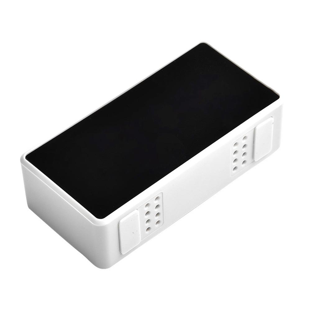 Digitální LED budík USB/baterie Zrcadlový budík s displejem v reálném čase na nočním stolku