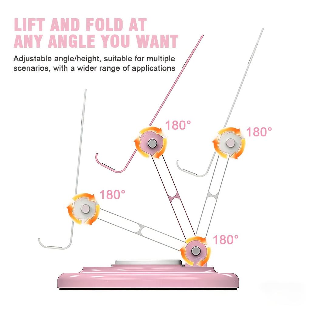 1-Pack 360° Rotating Folding Phone Stand,Portable Folding Design,Stable and Non-Slip,Easy to Carry and Store,Suitable for Office