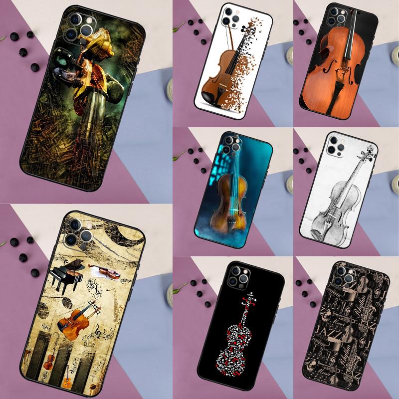 Musical Notes Violin Classical For Samsung Galaxy A56 A54 A34 A14 A06 A16 A26 A36 A12 A32 A52 A13 A33 A53 A15 A35 A55 Case