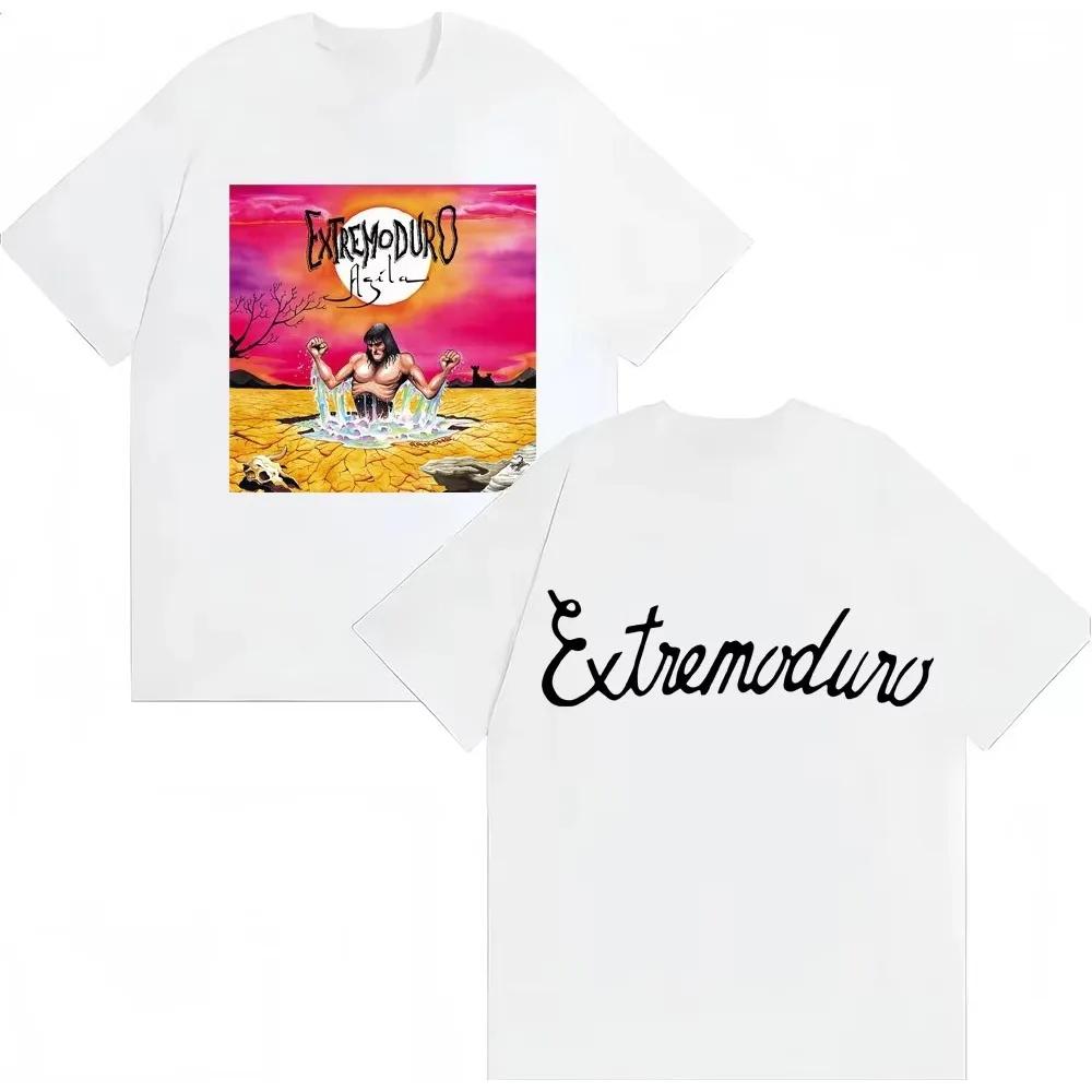 Rock Band Extremoduro Agila Album Graphic Tshirts Men Women Fashion Vintage Hip Hop TShirt Cotton Loose Fans T Shirt Streetwear