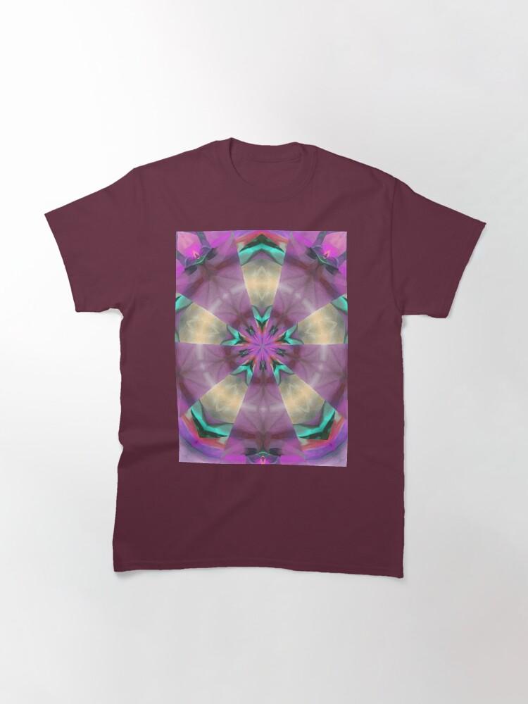 Pentangle Pastel Shades Multicolored Kaleidoscope Pentangle Pattern 11 Classic T-Shirt