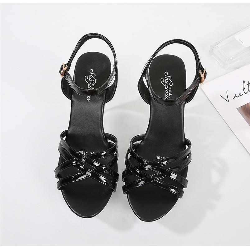 Sexy Slope Heel 10cm Nightclub High Heels Trendy Women's Shoes Catwalk Pole Dance Shoes Crystal Shoes LFD-1101-4