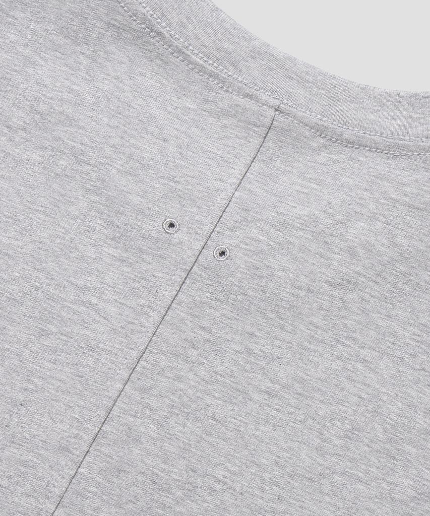 AGOD Back Incision Crop Long Sleeve [Grey]