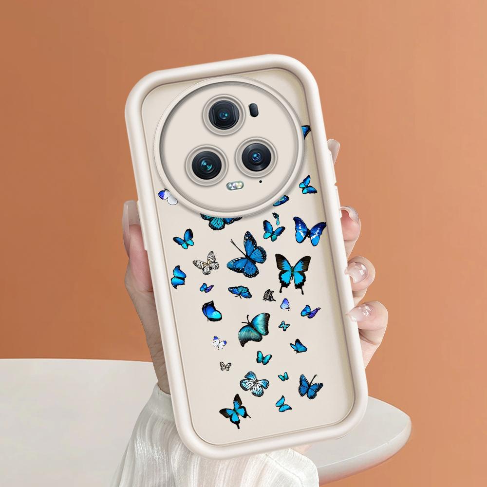 

Мягкий силиконовый квадратный чехол с рисунком лестницы для телефона, полное покрытие, противоударный защитный резиновый чехол для камеры для Huawei Honor Huawei Nova Y70 белый