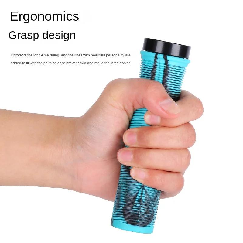 A Pair Deemount TPR Bicycle Handlebar Grips Anti-skid Bar End Comfy Hand Feel MTB Cycling Hand Rest Shock-absorbing Bike Grips