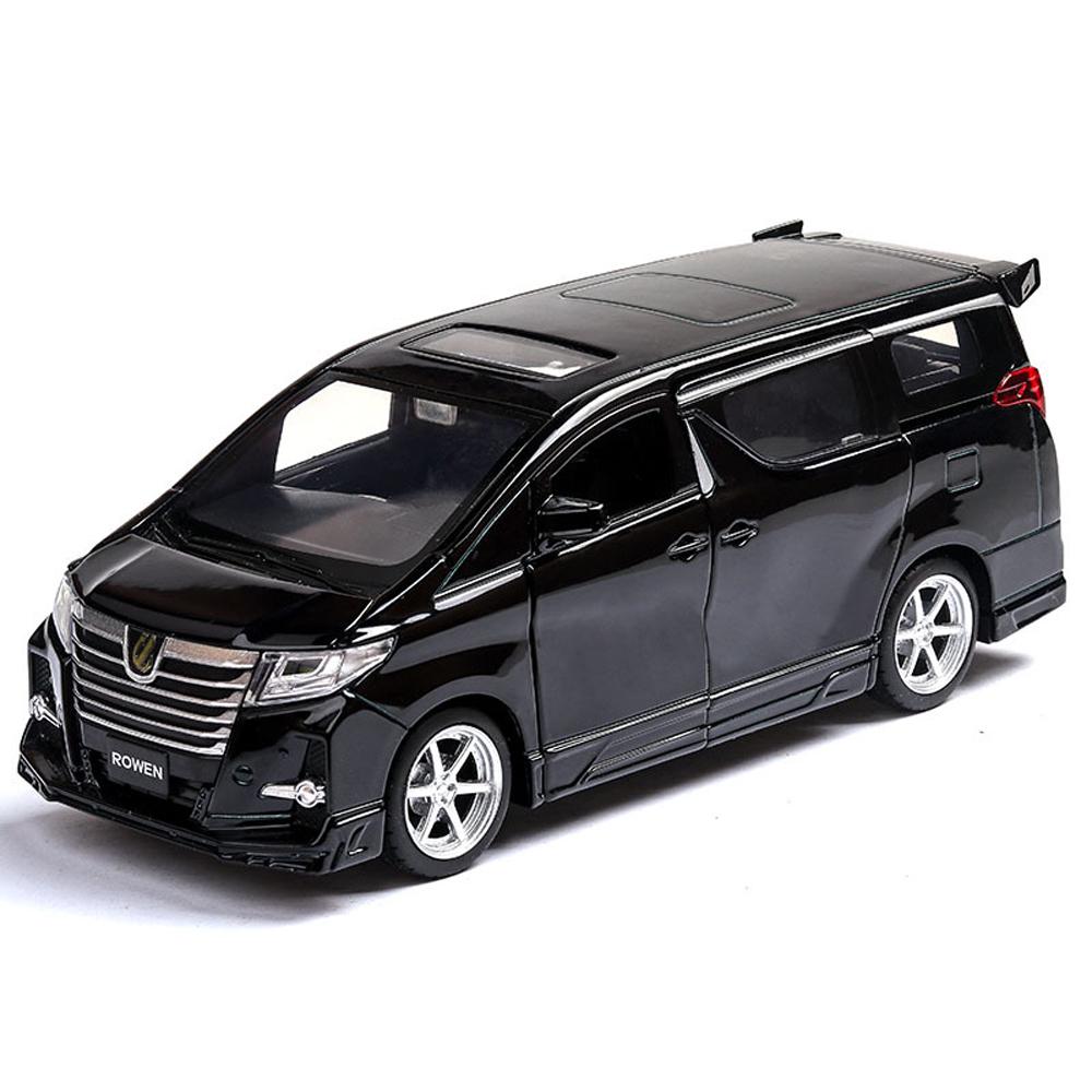 

1:32 ALPHARD музыкальная осветительная машина отлитая под давлением игрушечная машина Hot Wheel модель автомобиля с открытой игрушкой чёрный