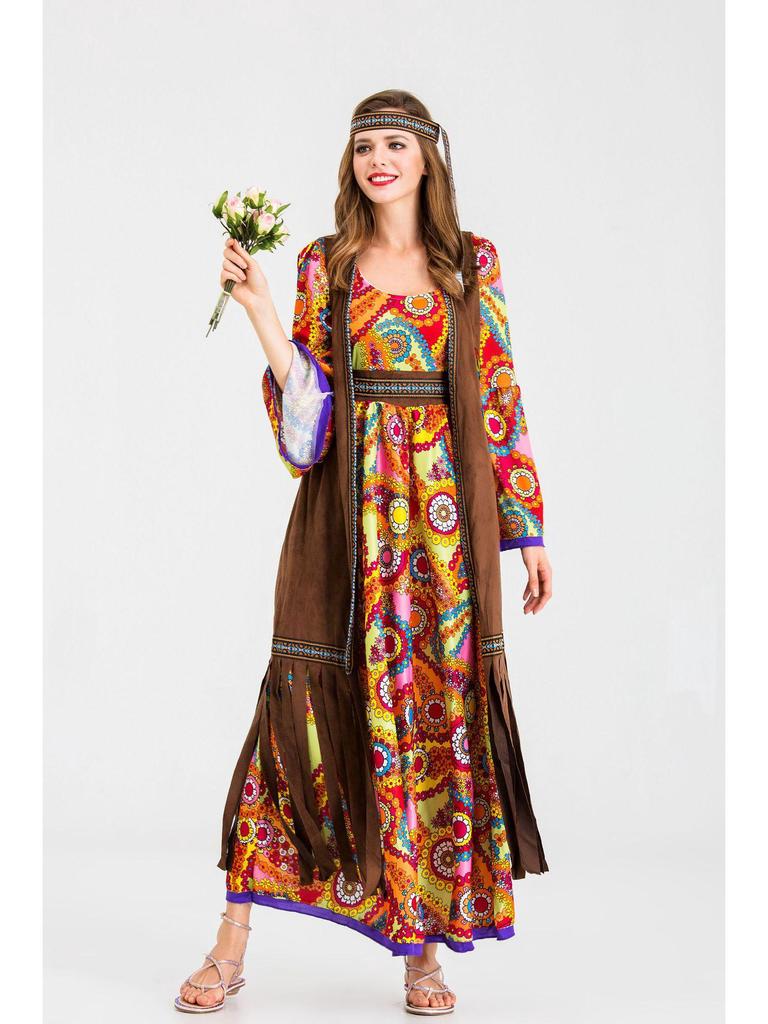 Halloween 70s Disco Hippie Costume